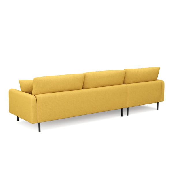 Ecksofa LEAH links gelb