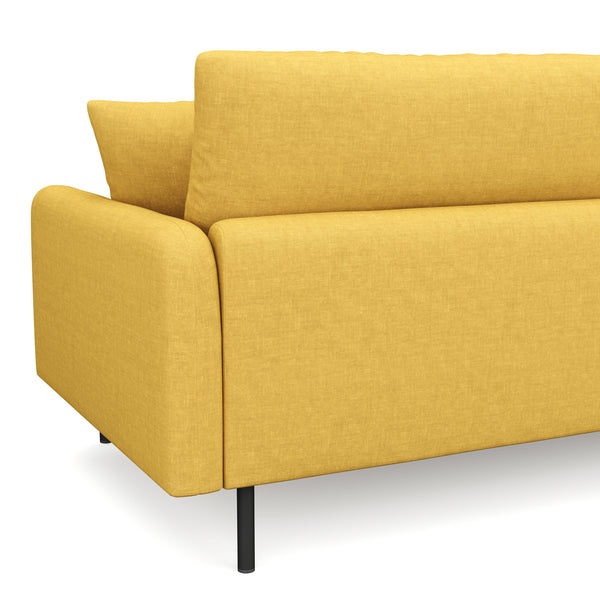 Ecksofa LEAH links gelb