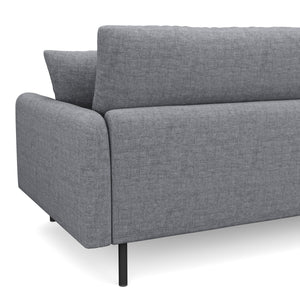 Ecksofa LEAH links grau