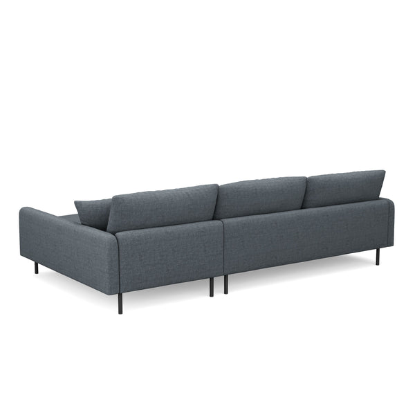 Ecksofa LEAH rechts anthrazit