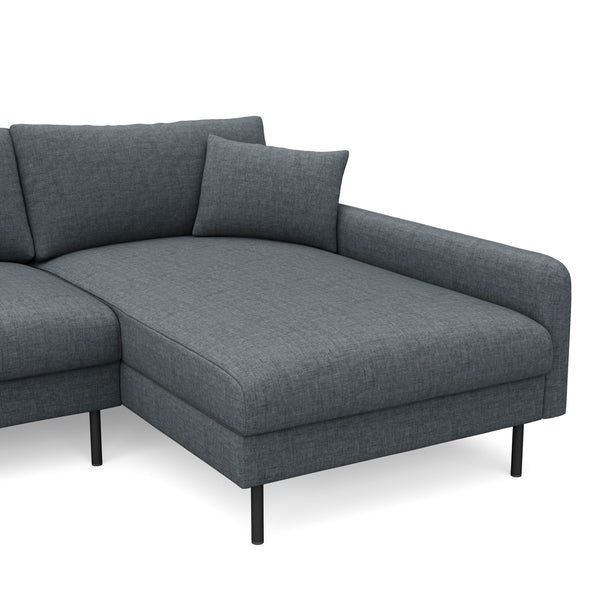 Ecksofa LEAH rechts anthrazit