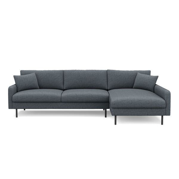 Ecksofa LEAH rechts anthrazit