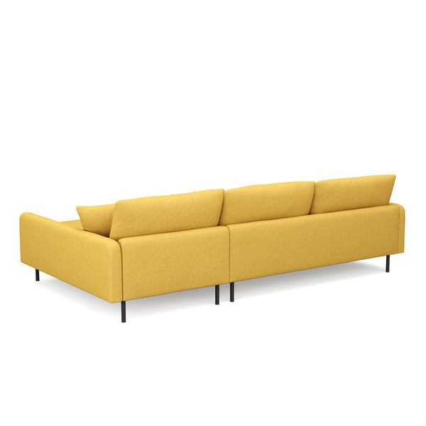 Ecksofa LEAH rechts gelb
