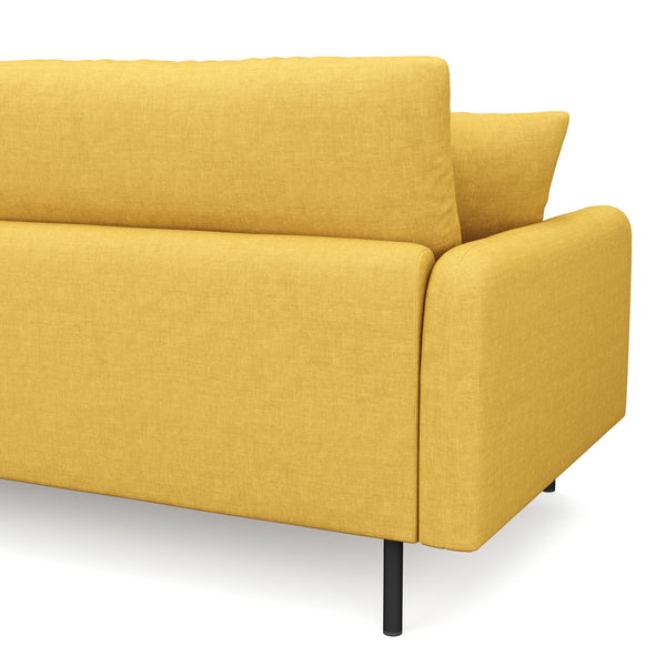 Ecksofa LEAH rechts gelb