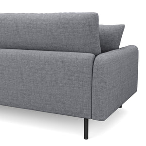 Ecksofa LEAH rechts grau