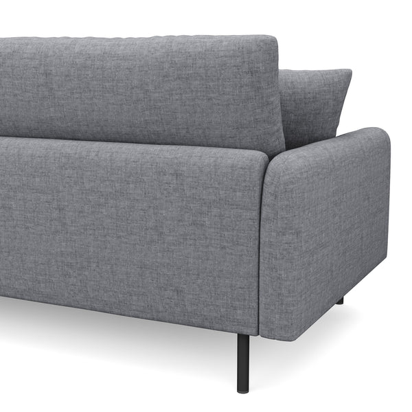 Ecksofa LEAH rechts grau