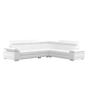 Ecksofa CRISTIANO (weiss - rechts)