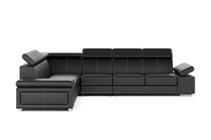 Ecksofa CRISTIANO (schwarz - links)