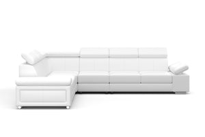 Ecksofa CRISTIANO (weiss - rechts)