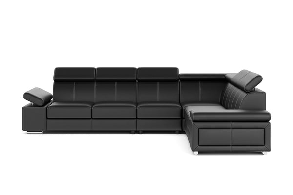 Ecksofa CRISTIANO (schwarz - links)