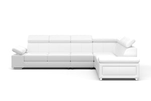 Ecksofa CRISTIANO (weiss - rechts)