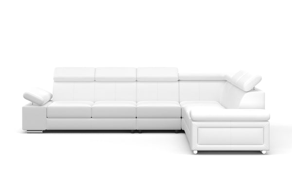 Ecksofa CRISTIANO (weiss - rechts)