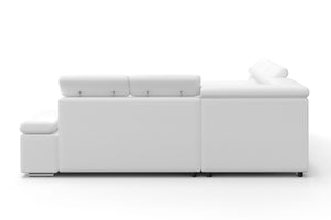 Ecksofa CRISTIANO (weiss - rechts)
