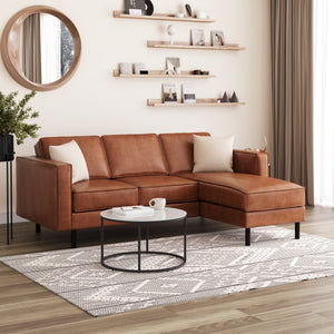 Ecksofa DUKE rechts braun
