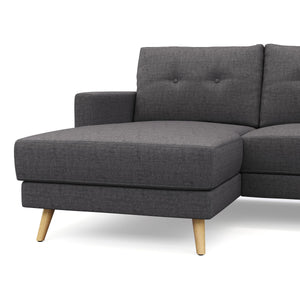 Ecksofa MANDY links anthrazit