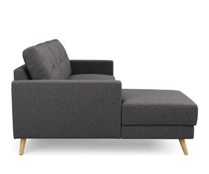 Ecksofa MANDY links anthrazit