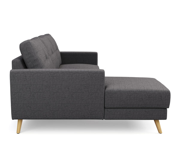 Ecksofa MANDY links anthrazit