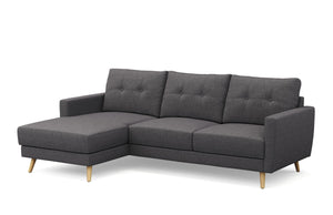Ecksofa MANDY links anthrazit
