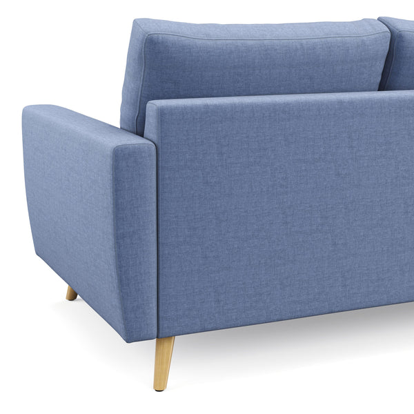 Ecksofa MANDY links blau