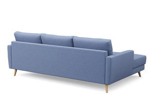 Ecksofa MANDY links blau