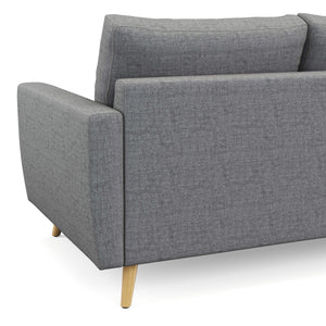 Ecksofa MANDY links grau