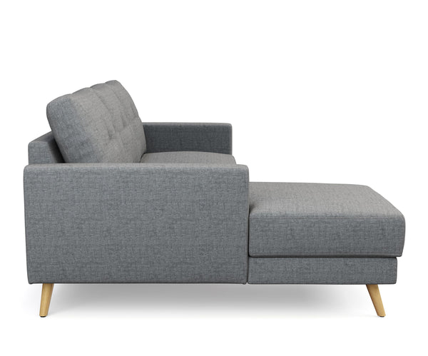 Ecksofa MANDY links grau