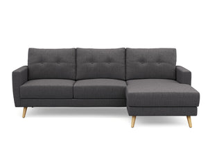 Ecksofa MANDY rechts anthrazit