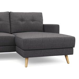 Ecksofa MANDY rechts anthrazit