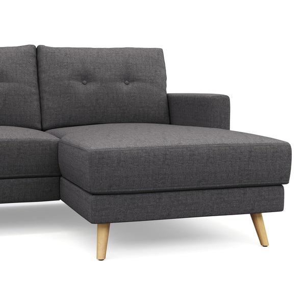 Ecksofa MANDY rechts anthrazit