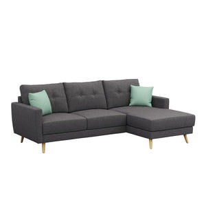 Ecksofa MANDY rechts anthrazit