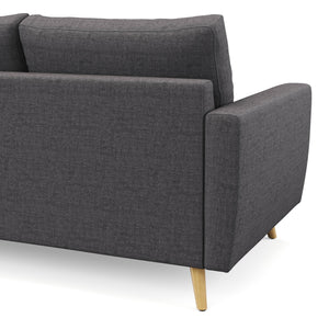 Ecksofa MANDY rechts anthrazit