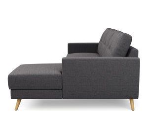 Ecksofa MANDY rechts anthrazit
