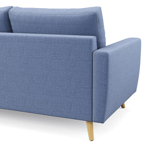 Ecksofa MANDY rechts blau
