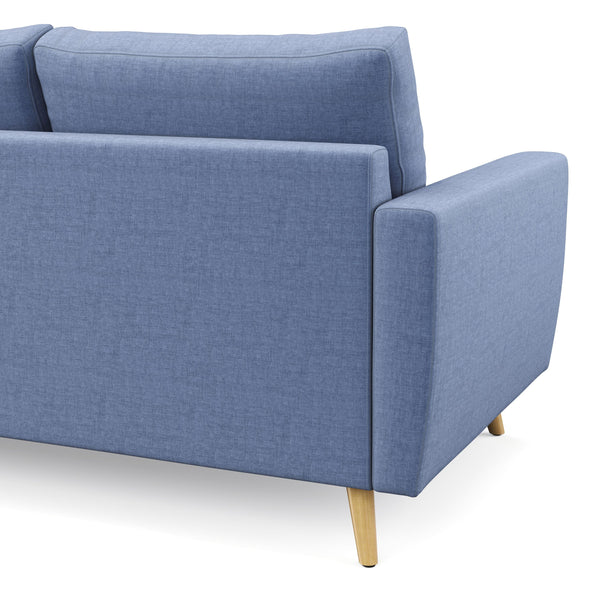 Ecksofa MANDY rechts blau