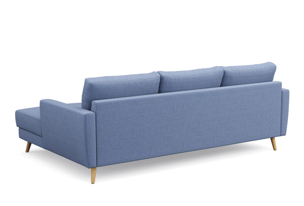 Ecksofa MANDY rechts blau