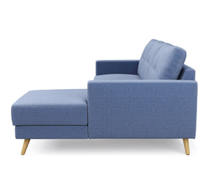 Ecksofa MANDY rechts blau