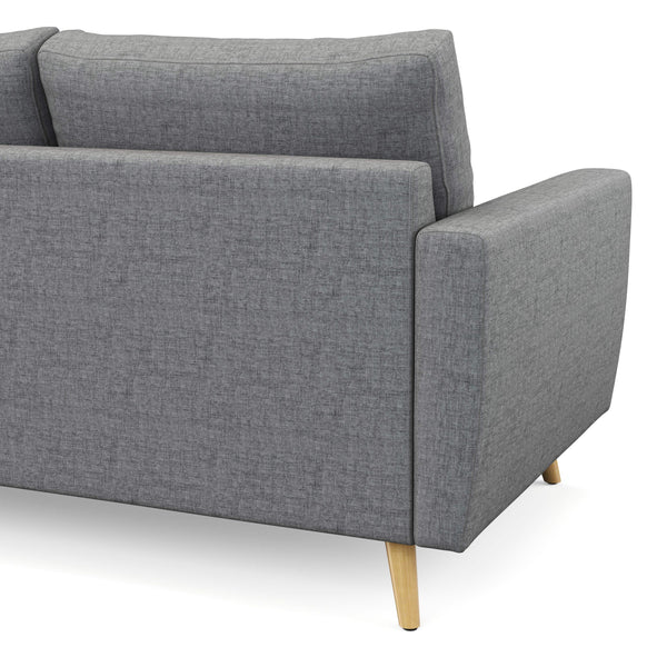 Ecksofa MANDY rechts grau