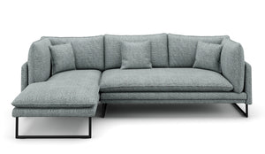 Ecksofa MARISA links grau
