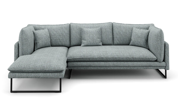 Ecksofa MARISA links grau