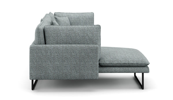 Ecksofa MARISA links grau