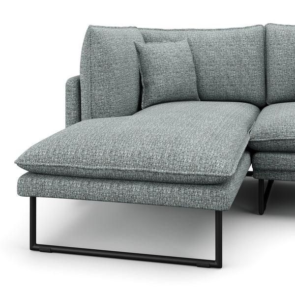 Ecksofa MARISA links grau