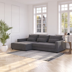 Ecksofa NAEL links anthrazit