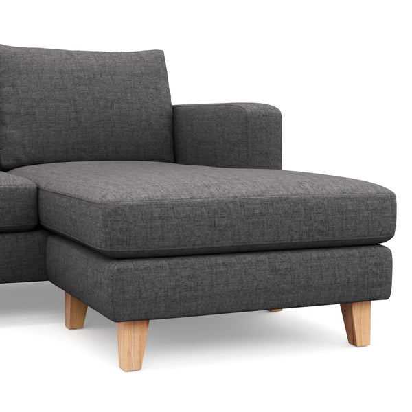 Ecksofa NOLAN rechts anthrazit
