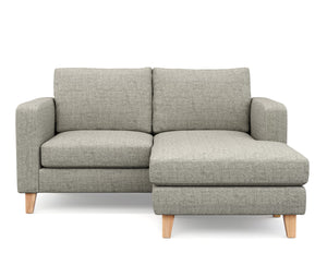Ecksofa NOLAN rechts grau