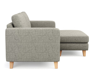 Ecksofa NOLAN rechts grau