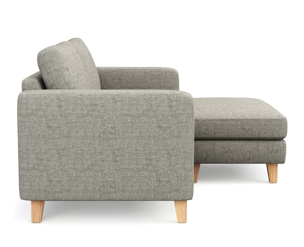 Ecksofa NOLAN rechts grau