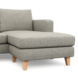 Ecksofa NOLAN rechts grau