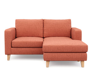 Ecksofa NOLAN rechts terracotta