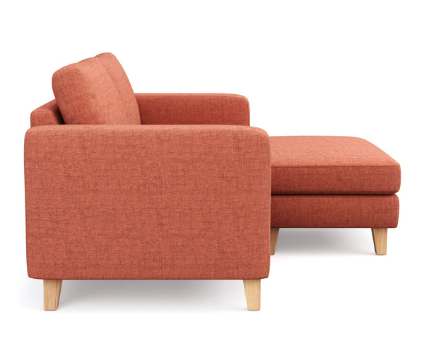 Ecksofa NOLAN rechts terracotta