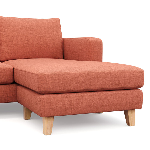 Ecksofa NOLAN rechts terracotta